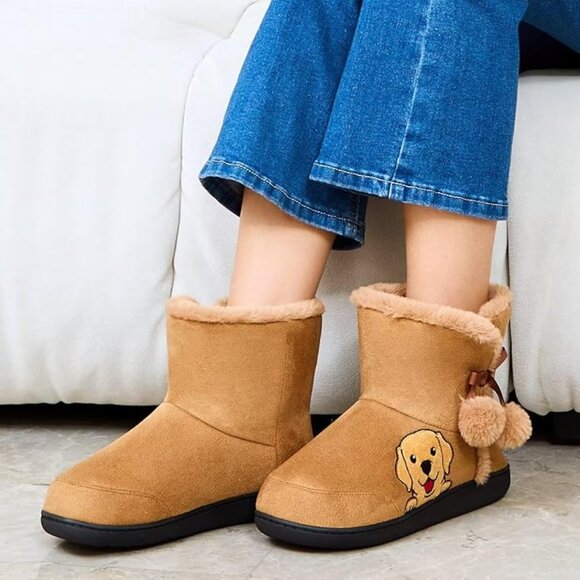 Women's Indoor/Outdoor Bootie Slippers - Picture 4 of 7